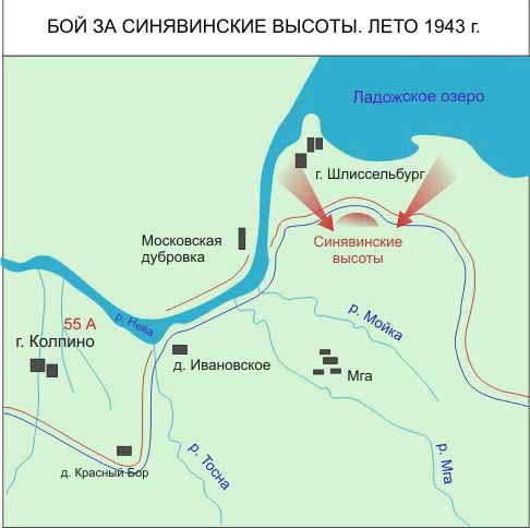 Синявино санкт петербург карта